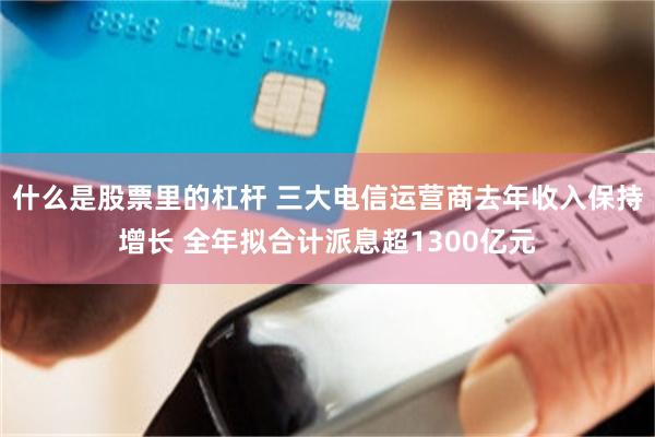 什么是股票里的杠杆 三大电信运营商去年收入保持增长 全年拟合计派息超1300亿元