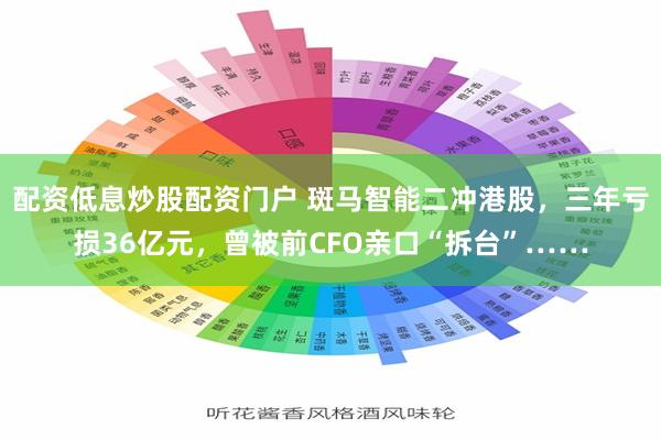 配资低息炒股配资门户 斑马智能二冲港股，三年亏损36亿元，曾被前CFO亲口“拆台”……