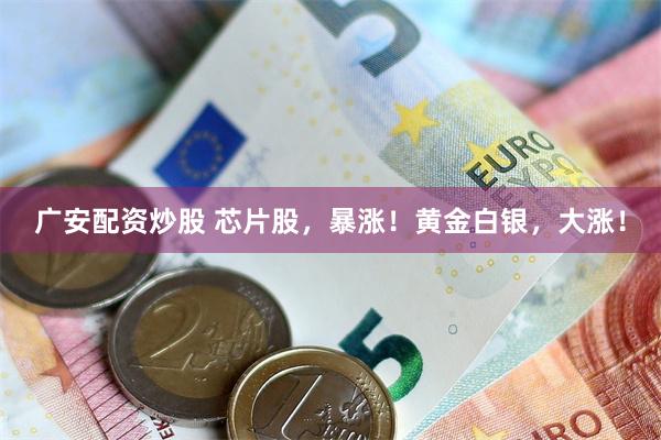广安配资炒股 芯片股，暴涨！黄金白银，大涨！