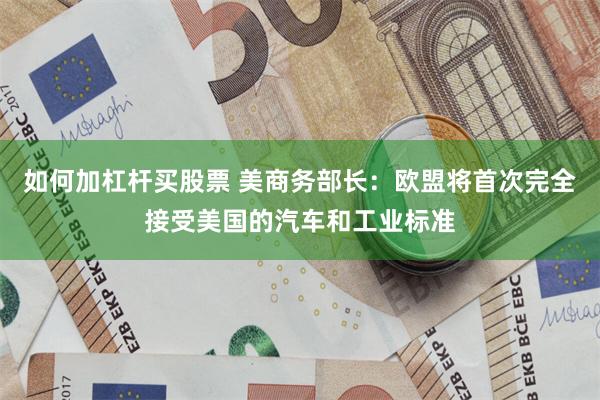 如何加杠杆买股票 美商务部长：欧盟将首次完全接受美国的汽车和工业标准