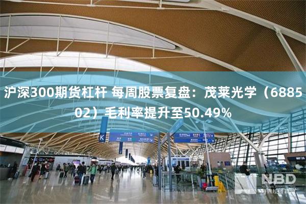 沪深300期货杠杆 每周股票复盘：茂莱光学（688502）毛利率提升至50.49%