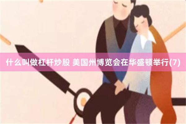 什么叫做杠杆炒股 美国州博览会在华盛顿举行(7)