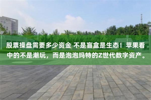 股票操盘需要多少资金 不是盲盒是生态！苹果看中的不是潮玩，而是泡泡玛特的Z世代数字资产。