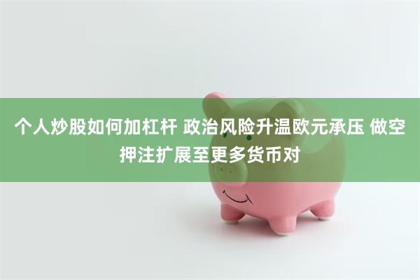 个人炒股如何加杠杆 政治风险升温欧元承压 做空押注扩展至更多货币对