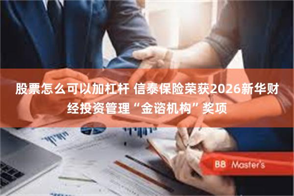 股票怎么可以加杠杆 信泰保险荣获2026新华财经投资管理“金谘机构”奖项